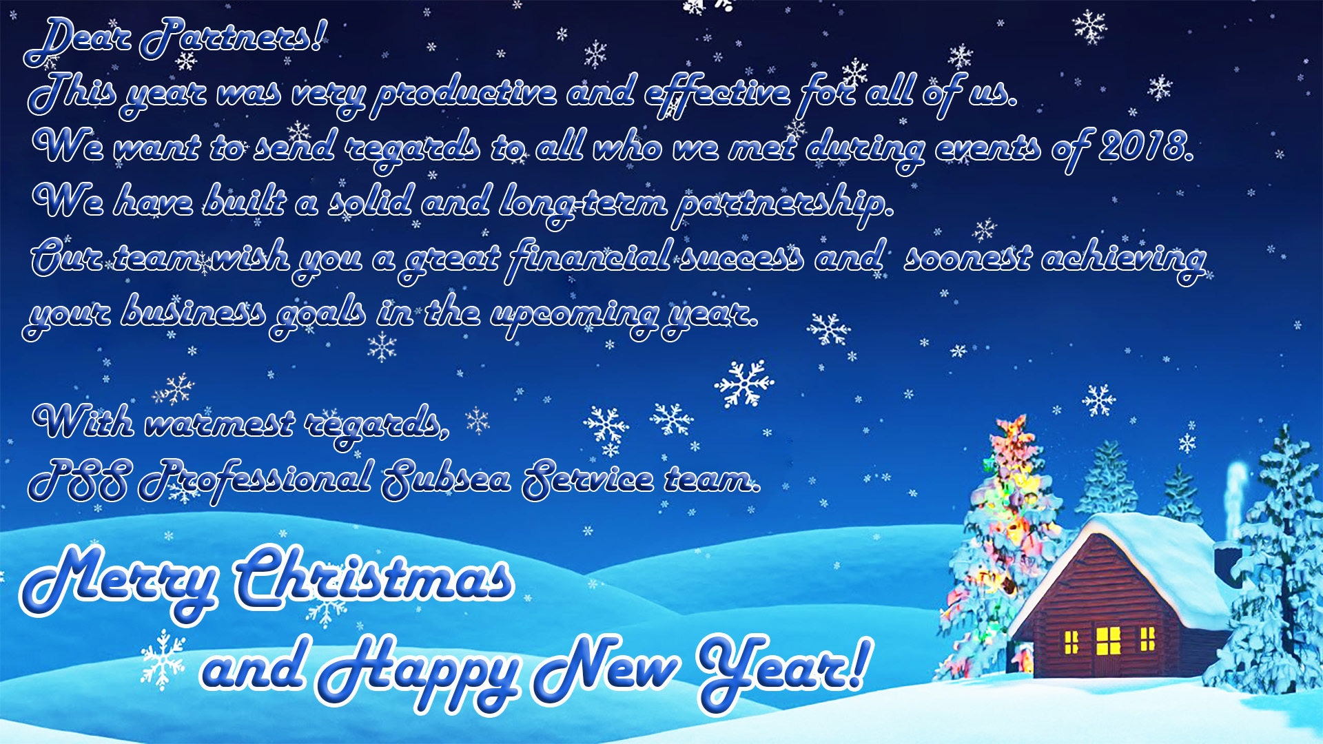 Happy Holidays! – Pss Professional Subsea Service Ltd.